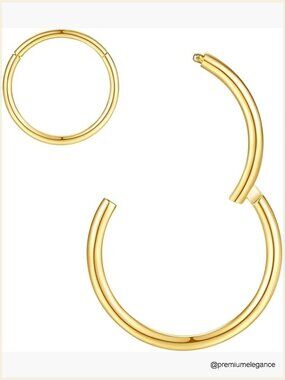 Hypoallergenic Surgical Steel Nose Rings Septum Hoop